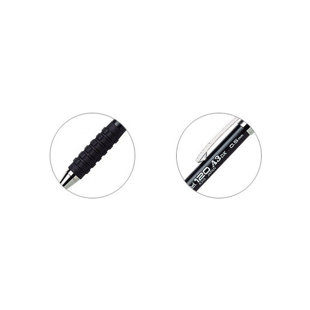 Карандаш автоматический "Pentel 120 A3", 0.5 мм, c ластиком - 2