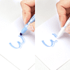Маркер текстовый двусторонний "Erasable", голубой - 3
