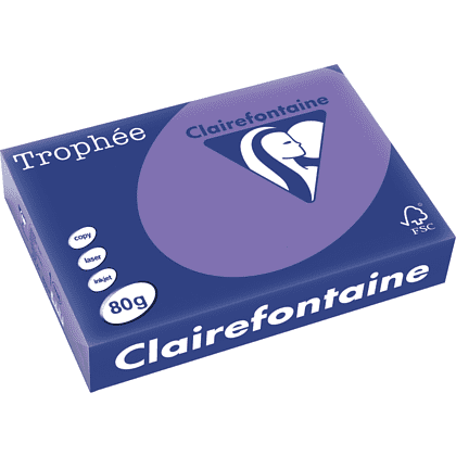 Бумага цветная "Trophée", А4, 500 листов, 80 г/м2, фиолетовый, -50%