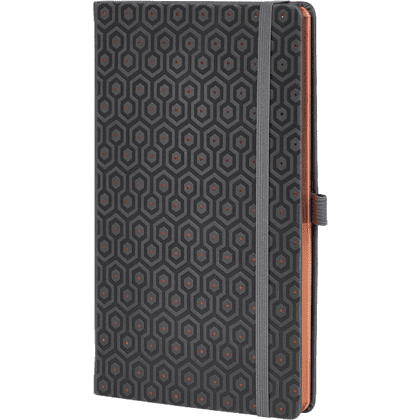 Блокнот "Copper honeycomb", А5, 96 листов, черный, срез бронзовый