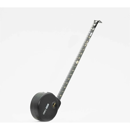 Рулетка Deli HS EHT8316, 3 м х 16 мм, Soft Touch, черный - 5