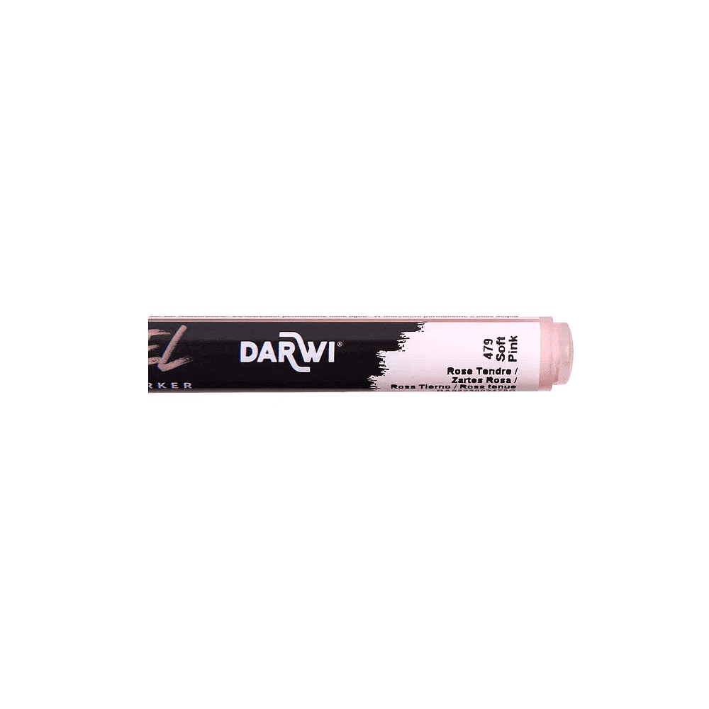 Маркер акриловый "Darwi.Marbel" 479, нежно-розовый - 3
