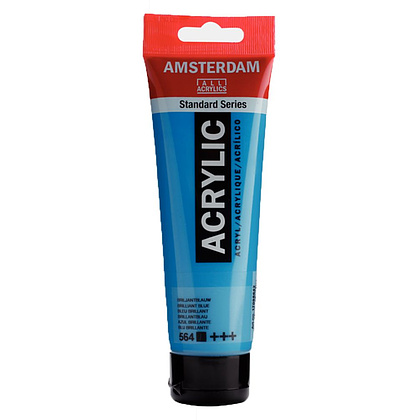 Краски акриловые "Amsterdam", 564 ярко-синий, 120 мл, туба