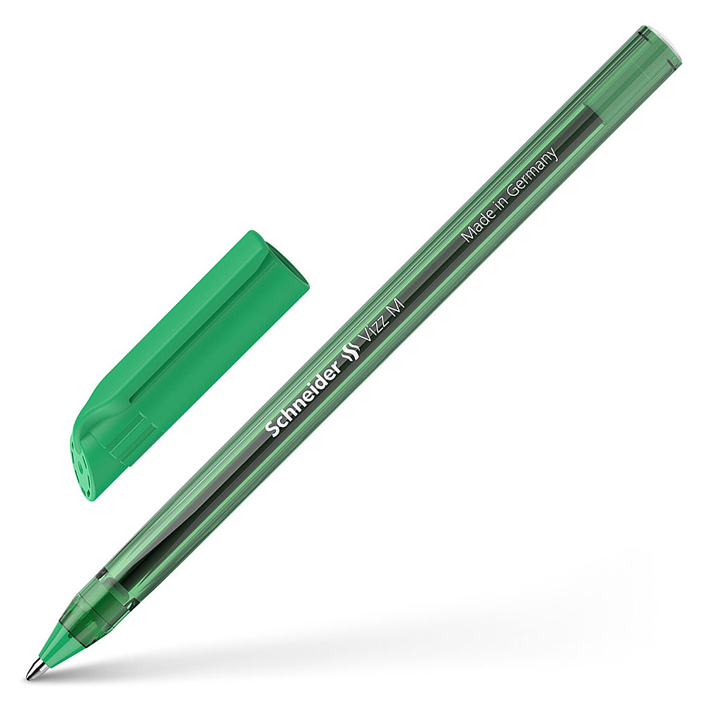 Ручка шариковая "Schneider Vizz M", зеленый, стерж. зеленый