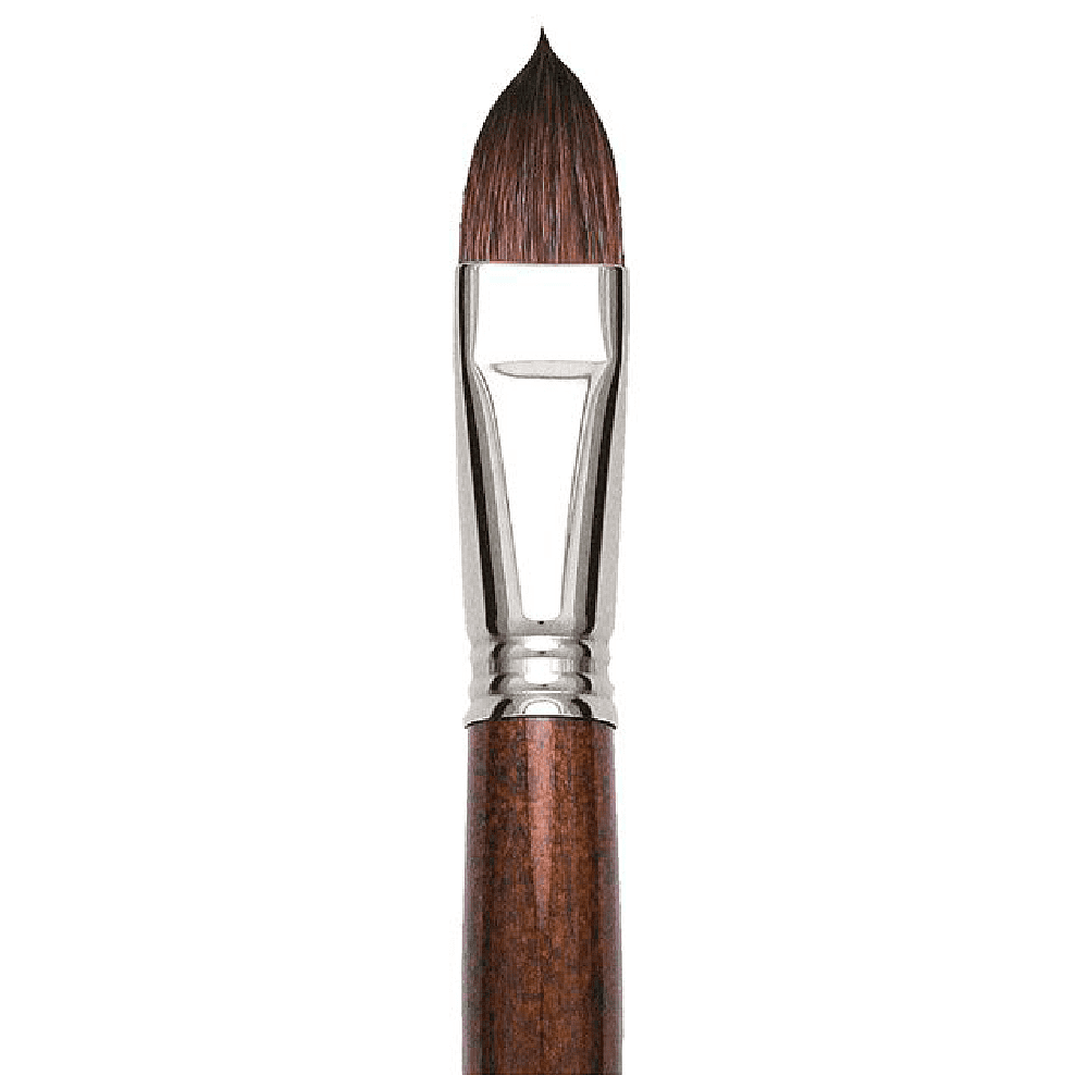 Кисть "Escoda Versatil Brush L/H", синтетика, темно-коричневый, плоская, №20 - 2