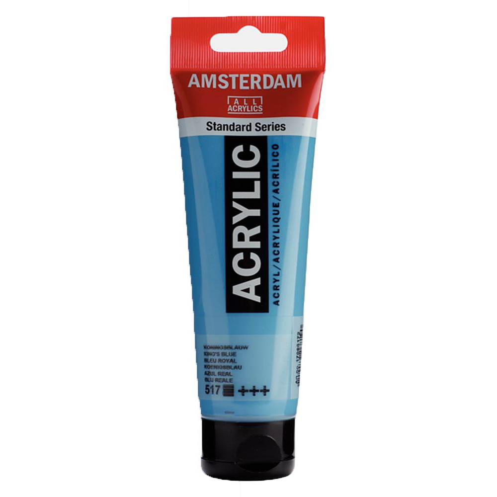 Краски акриловые "Amsterdam", 517 королевский синий, 120 мл, туба