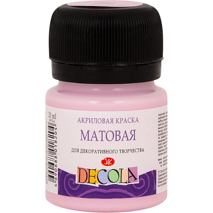 Краска акриловая матовая "Декола", 370 сакура, 20 мл., банка