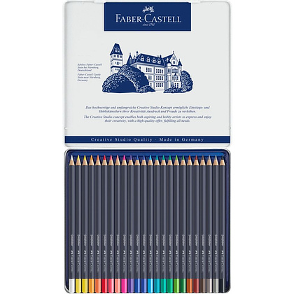 Карандаши цветные "Goldfaber", 24 шт., металлическая упаковка - 3