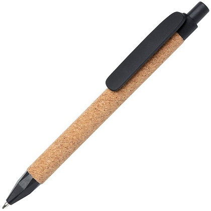 Ручка шариковая автоматическая "Write", 1.0 мм, коричневый, черный, стерж. синий