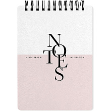 Блокнот Be Smart "Notes", А6, 100 листов, в клетку, розовый