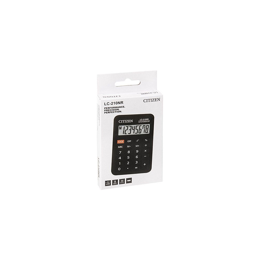 Калькулятор карманный Citizen "LC-210NR", 8-разрядный, черный - 3