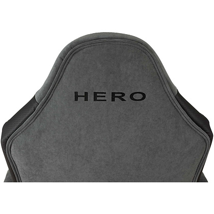 Кресло игровое Бюрократ "Zombie Hero", ткань, экокожа, пластик, серый - 5