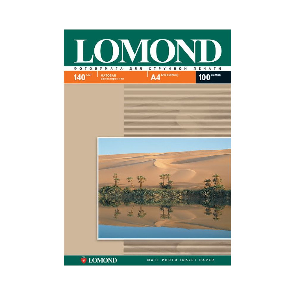 Фотобумага матовая для струйной фотопечати "Lomond", А6, 50 листов, 180 г/м2, матовый