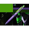 Ручка шариковая автоматическая "Space Up Cyber", 0,7 мм, фиолетовый, зеленый, стерж. синий - 4