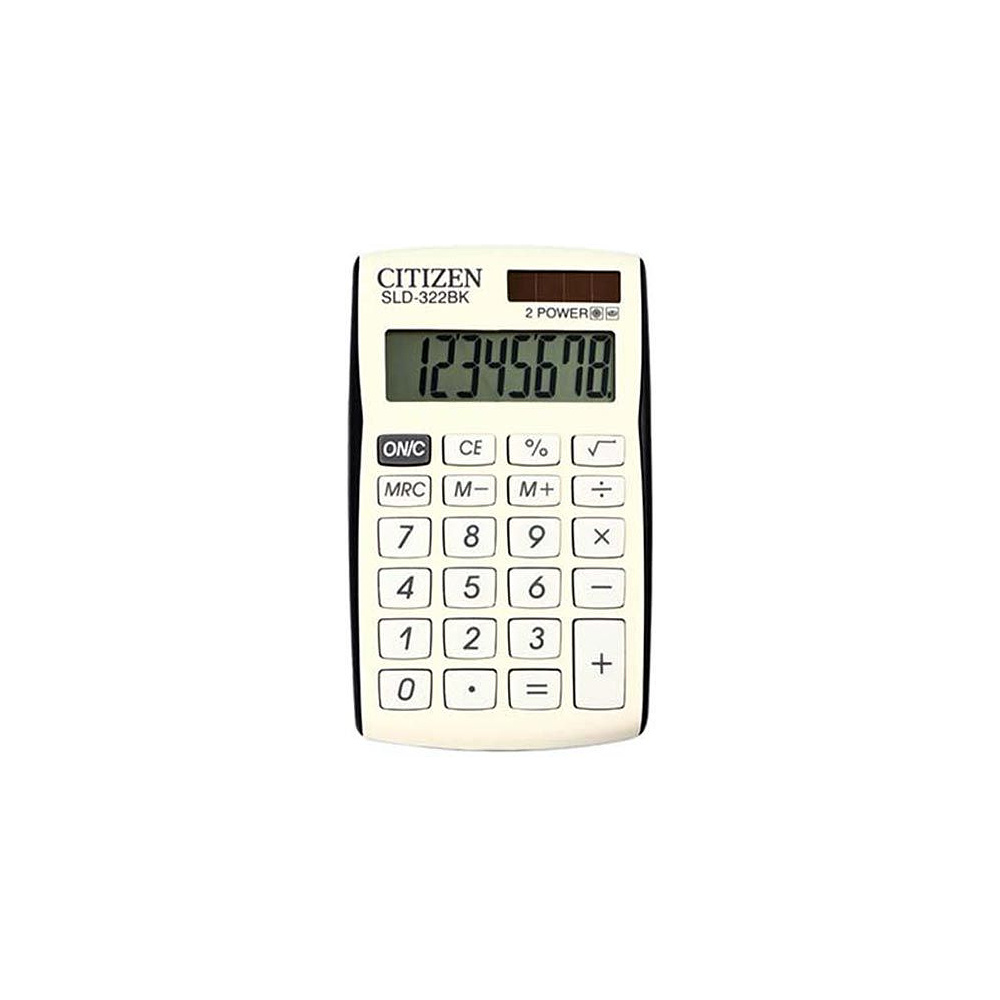 Калькулятор карманный Citizen "SLD-322BK", 8-разрядный, черный