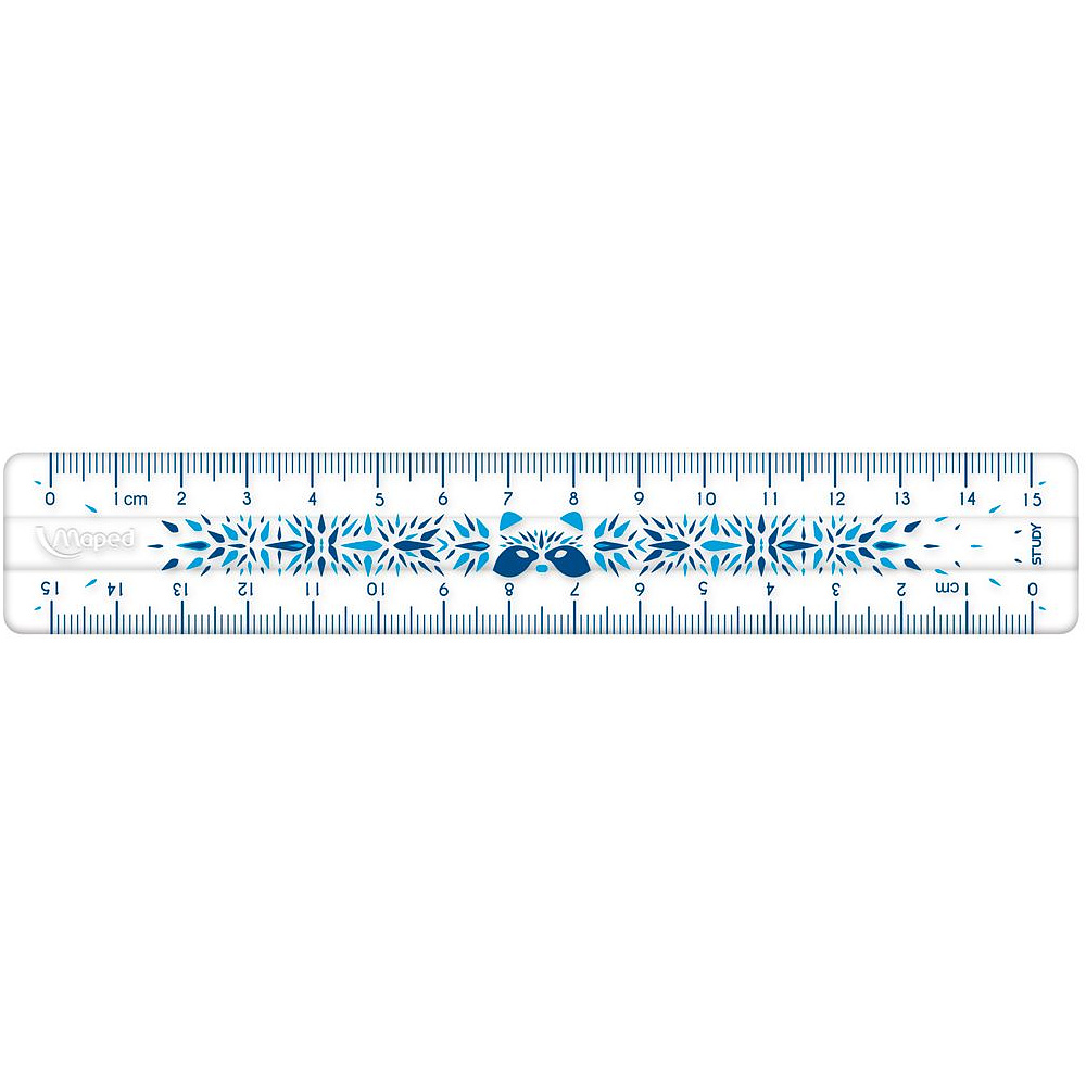 Линейка Maped "Unbreakable Fancy", 15 см, ассорти