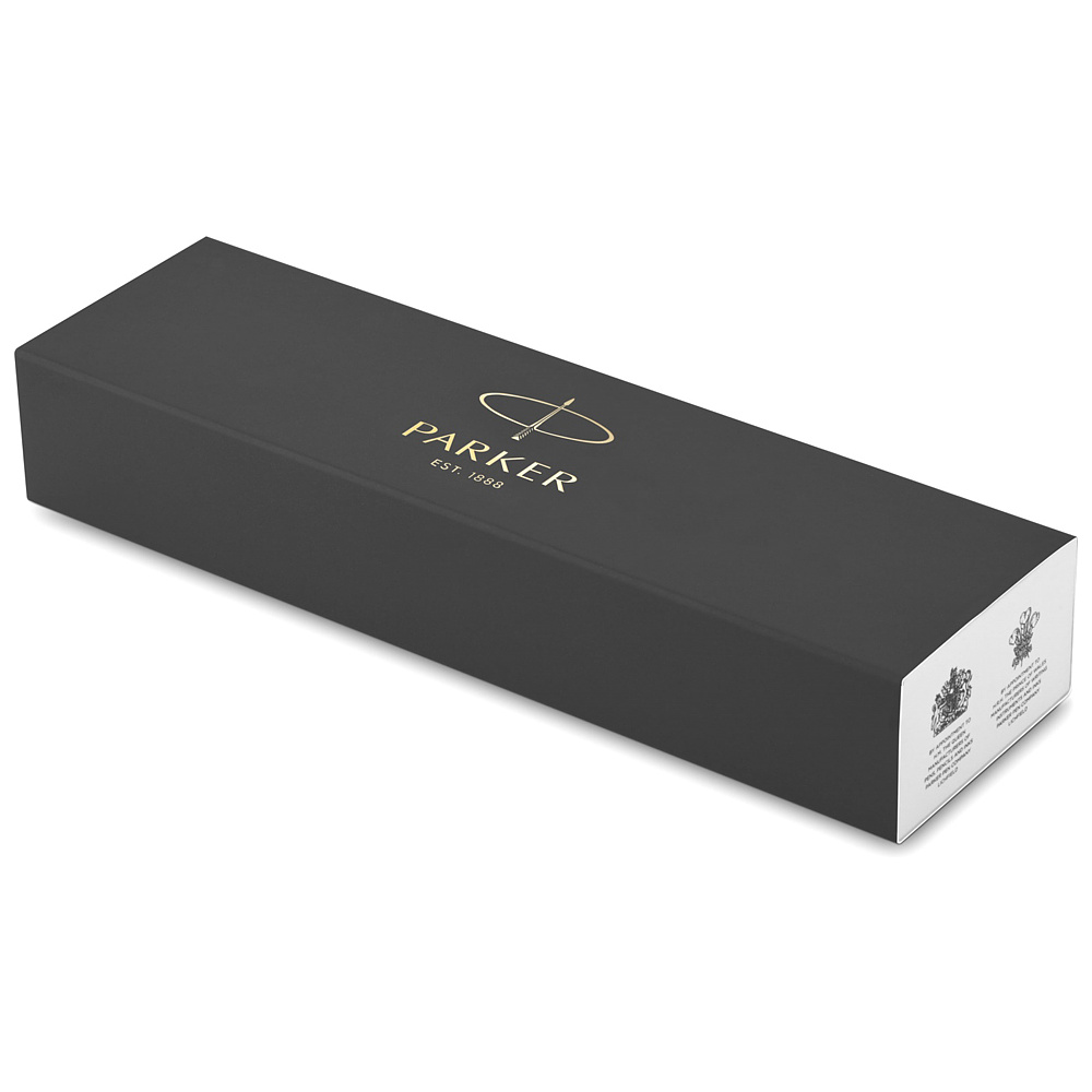 Ручка шариковая автоматическая "IM Essential Brushed Metal CT", 1.0 мм, черный, серебристый, стерж. синий - 4