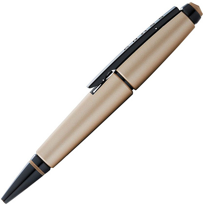 Ручка-роллер "Cross Edge Matte Hazelnut Lacquer", 0.7 мм, матовый шапань, черный, стерж. черный - 4