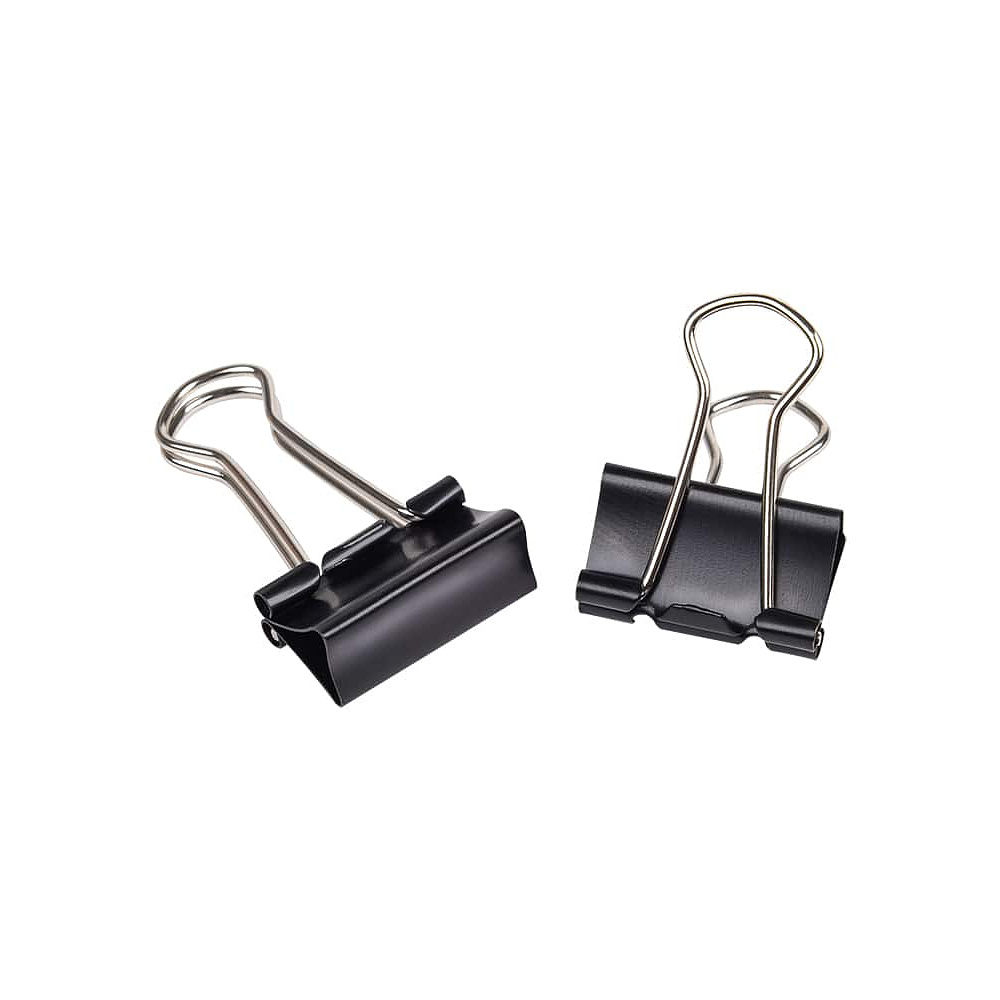 Зажим для бумаги "Office Products", 19 мм, 12 шт, черный - 3