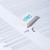 Ластик "iSelect", белый - 2