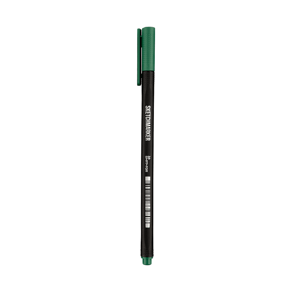 Ручка капиллярная "Sketchmarker Artist fine pen", 0.4 мм, зеленый лесной