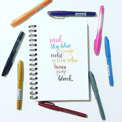 Маркер-кисть "Brush Sign pen", синий  - 2