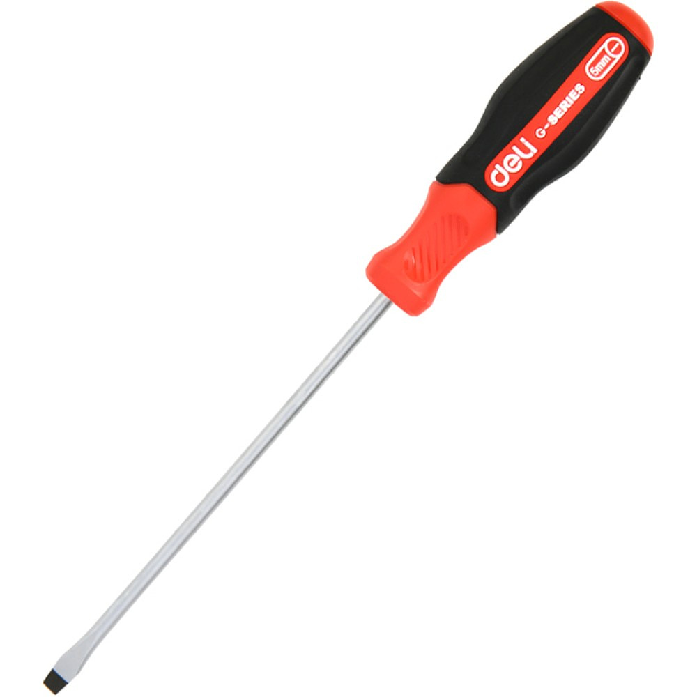 Отвертка Deli RS EDL3442, SL3x150 мм., черный, красный