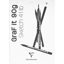Скетчбук "Graf It", A4, 90 г/м2, 80 листов, белый