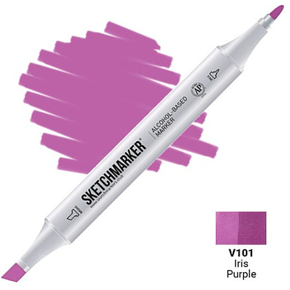 Маркер художественный "Brushmarker", двухсторонний, V101 фиолетовый ирис