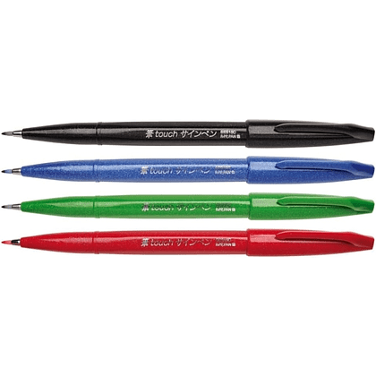 Маркер-кисть "Brush Sign pen. Basic", 4 шт - 5