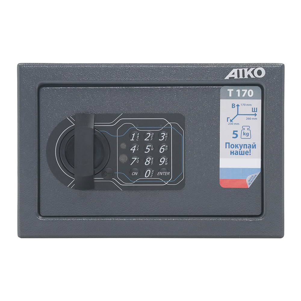 Мебельный сейф AIKO Т-170 EL, 170x260x230 мм - 5
