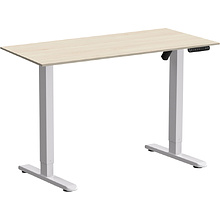 Стол с электроприводом WellDesk Basic 1300x675х18 белый/сосна аланд полярная (9191460+9072455)