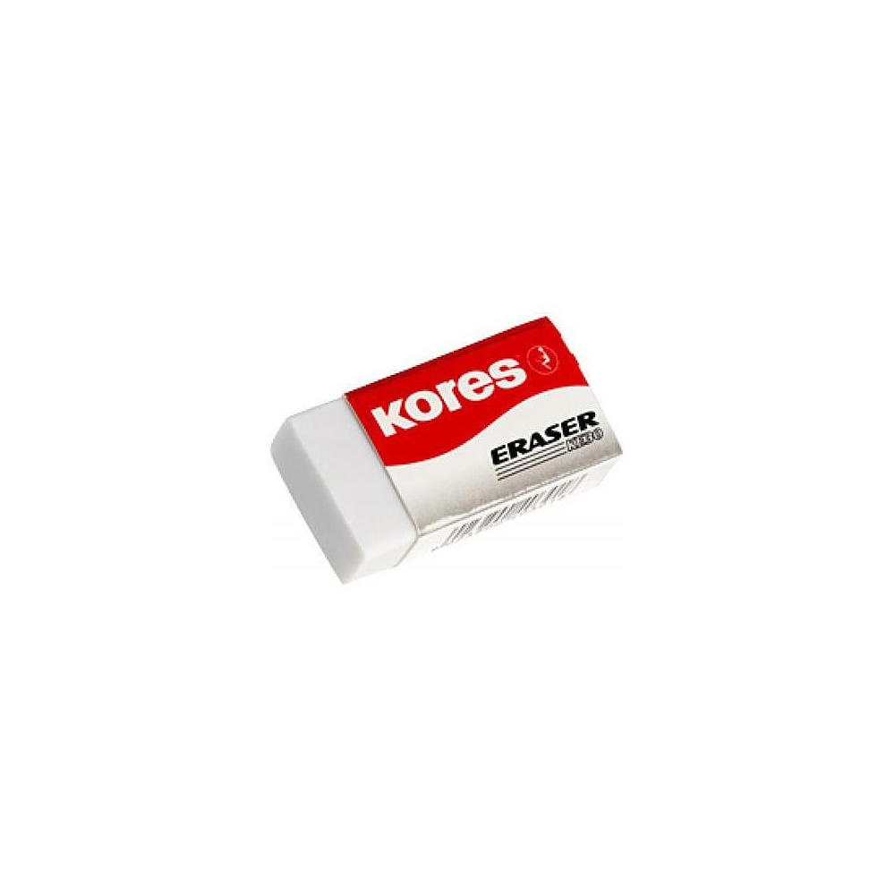Ластик Kores "KE 31", 1 шт, белый