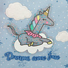Рюкзак школьный Enso "Dreams come true", L, голубой, розовый - 7