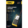 Дальномер лазерный Deli YS EDL4169, 80 м, желтый, черный - 3