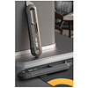 Нож строительный Deli HS EHT4008, 135x30 мм, трапеция, Soft Touch, черный - 2
