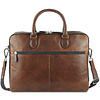 Портфель для документов "Don Valentino", кожа, коричневый - 6