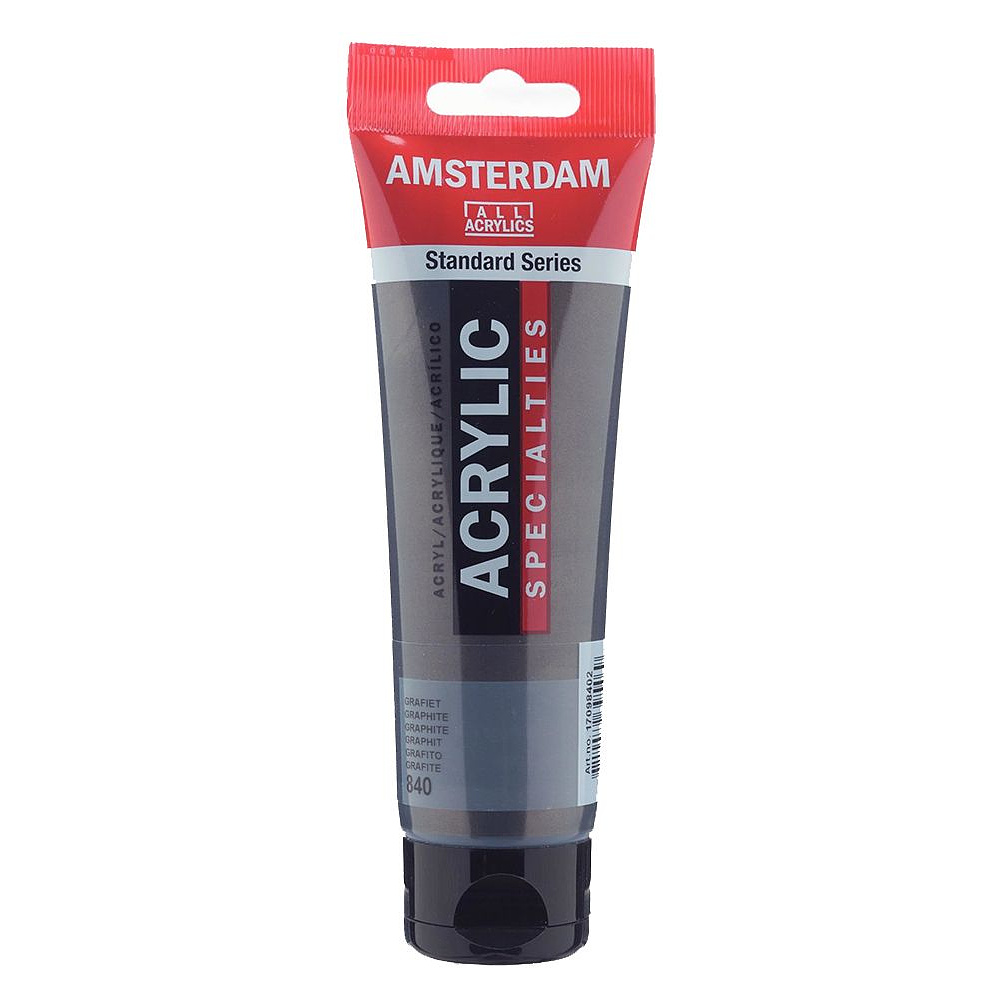Краски акриловые "Amsterdam", 840 графитовый, 120 мл, туба
