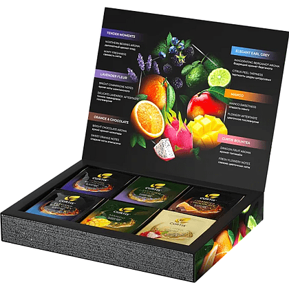 Чай "Curtis" Dessert Tea Collection, 30 пакетиков х1.7 г, 6 вкусов - 2