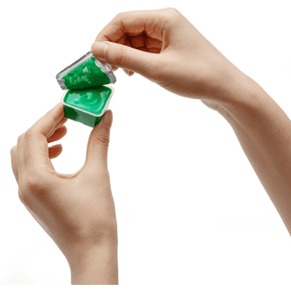 Краски гуашевые "Himi Jelly Cup. New vision", 24 цвета, кювета, розовый футляр - 11