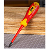 Отвертка диэлектрическая Deli YS EDL5140800, PH1х80 мм, желтый, красный - 3