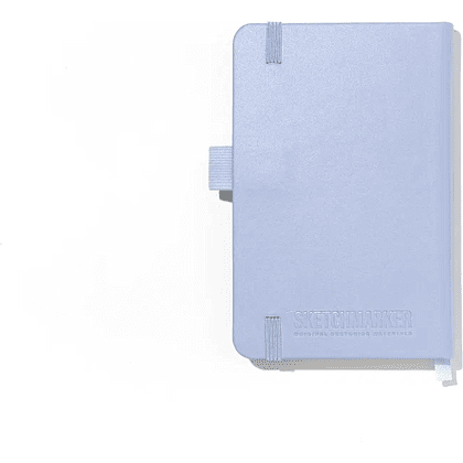 Скетчбук "Sketchmarker", 9х14 см, 140 г/м2, 80 листов, пыльный голубой - 4