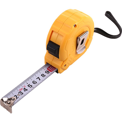 Рулетка Deli YS EDL9010B, 10 м х 25 мм, желтый - 3