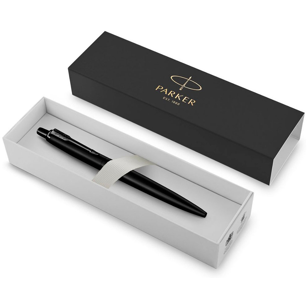 Ручка шариковая автоматическая Parker "Jotter Monochrome XL SE20", 1.0 мм, черный, стерж. синий - 4