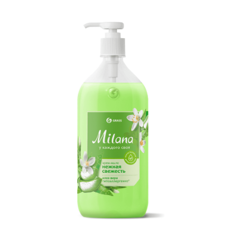 Крем-мыло жидкое Grass Milana, алоэ вера, 500 мл