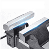Тиски стальные Deli YS EDL2904Z, поворотные, с наковальней, 4"-100 мм - 5