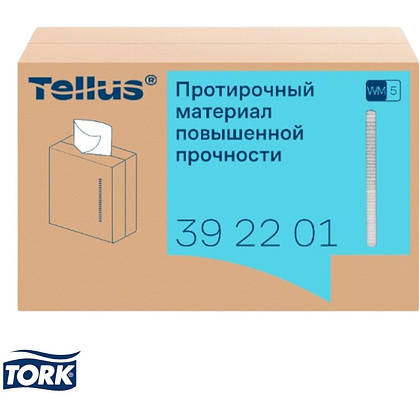 Протирочный материал нетканый Tellus, повышенной прочности, 1 слой, 100 листов, WM5