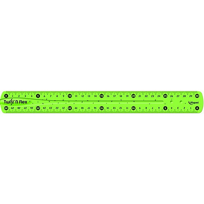 Линейка Maped "Twist n Trace" неломающаяся, 30 см, ассорти - 3