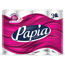 Бумага туалетная  Papia, 16,5м, 3 слоя