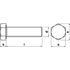 Болт шестигранный М6х25 мм, DIN 933/ГОСТ 7798-70, цинк, 5 кг - 2